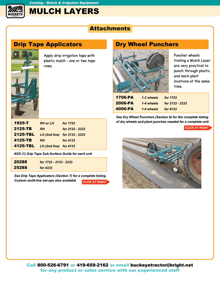 Buckeye Tractor Online Catalog Page 0507 Mulch Layers
